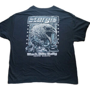 Vintage Sturgis 2018 Black Hills Rally T-Shirt Men's 3XL Eagle